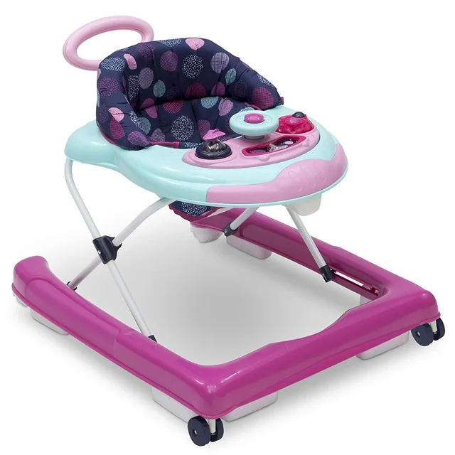 Delta Children First Exploration 2-in-1 Activity Walker - with Music, Removable Play Tray, Push Walk