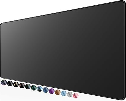 KTRIO Large Gaming Mouse Pad with Superior Micro-Weave Cloth, Extended Desk Mousepad with Stitched E