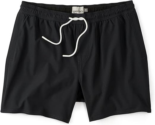 Huckberry Wellen Men's Swim Trunks - Performance Lined Swim Shorts, in 5" or 7" Inseam, Stretchy w/L