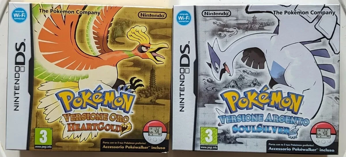 Pokemon Versione Oro Heartgold Argento Soulsilver nuovo sigillato 🇮🇹-