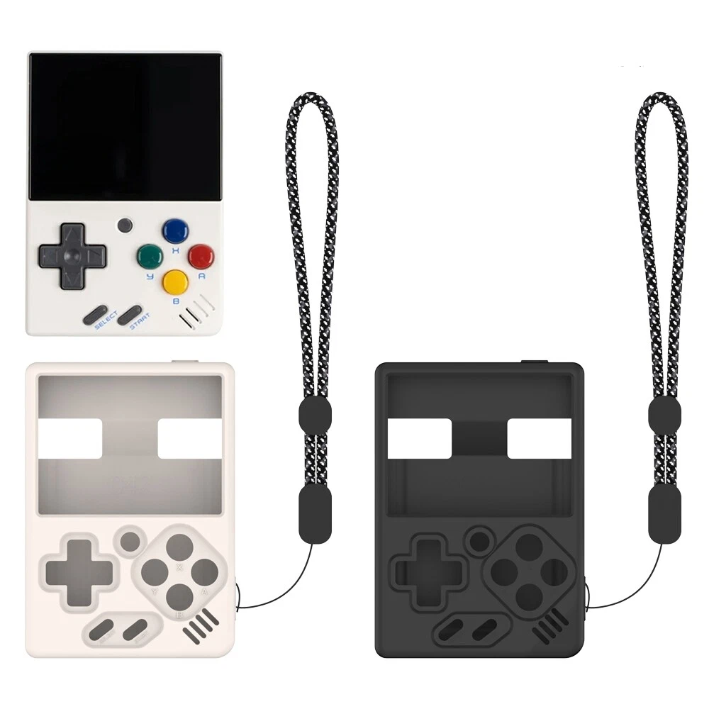 Silicone Protective Case for Miyoo miniV4 Gaming Console Drop Simple Solid Color