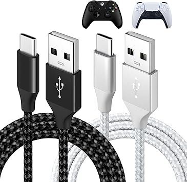 Controller Charger Charging Cable for PS5 /for Xbox Series X/for Xbox Series S Controller, Replaceme