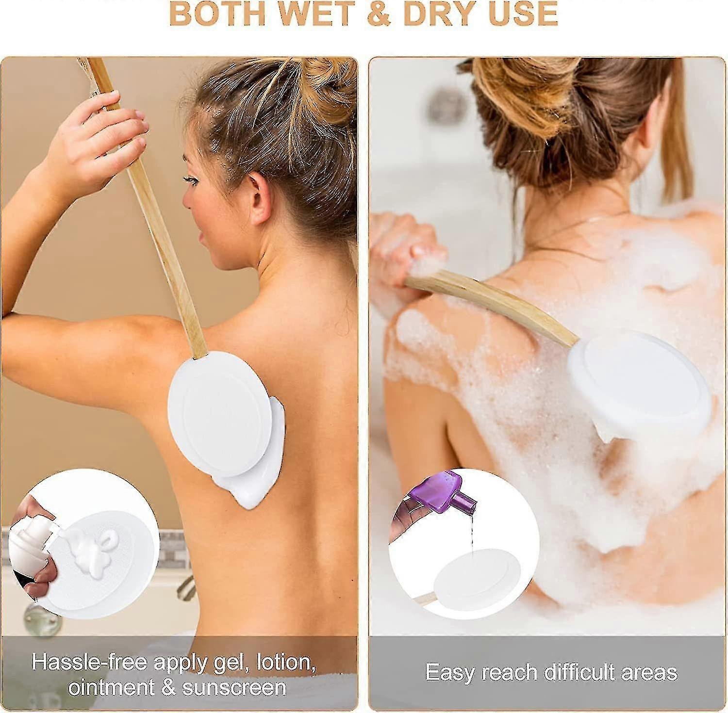 Lotion Applicator For Back, Device To Apply Lotion To Your Back With Long Handled, 17 Inches Back Mo