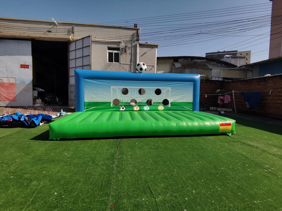 PVC Inflatable Football Shoot Game Outdoor Penalty Shoot Out For Adults Kits